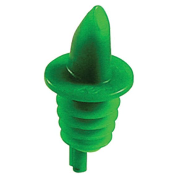 The Original Pourer Free-Flow Kelly-Green Bottle Pourer, 1 Dozen