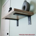 thumbnail image 1 of The Original™ Regular Wood Shelf Bracket - 12x10 (Aluminum), 1 of 7