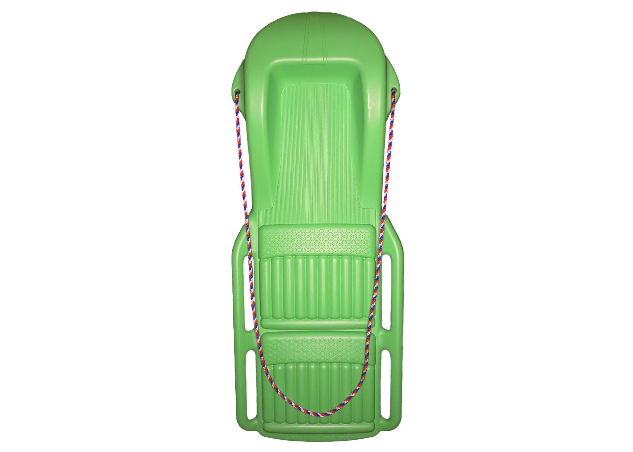 The Original Retro Racer Snow Sled by Confer Plastics, Green Glider Color, Durable Design for All Ages, Made in USA, Available as a Single Sled for Quick Rides