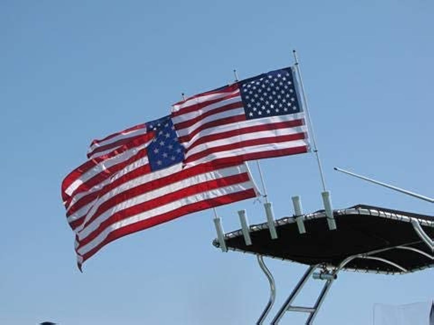 The Original Rod Holder Boat Flag Pole No Flag (4 Foot)