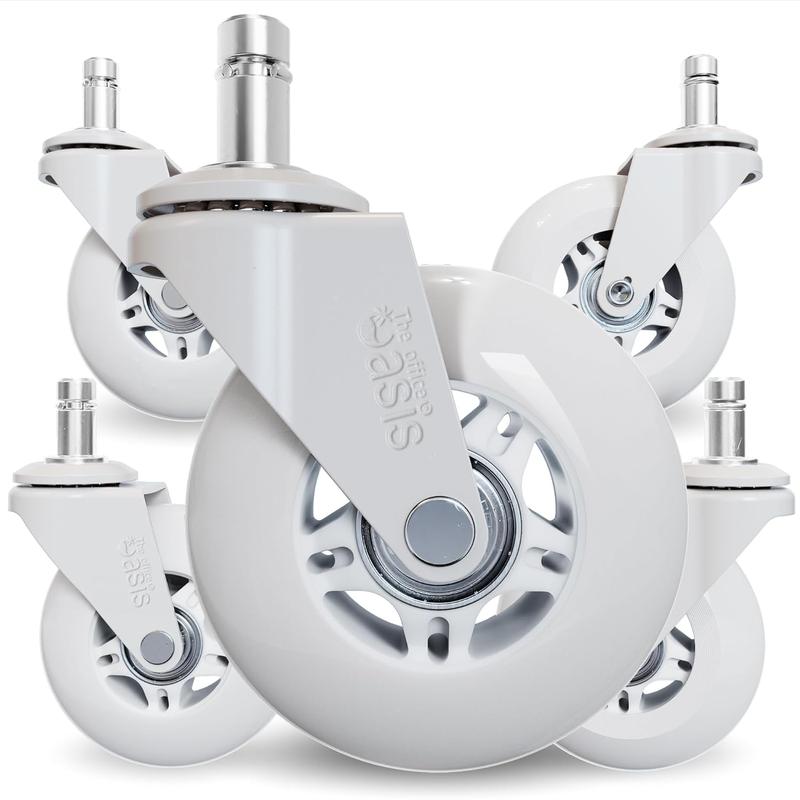 The Original Rollerblade Office Chair Wheels (As Seen On PBS) Incredibly Smooth & Quiet