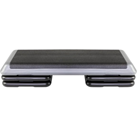 The Original STEP Exercise Step Platform, Health Club Size Stepper for Exercise at Home with 4 Stackable Risers for Height Adjustments