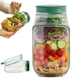 thumbnail image 1 of The Original Salad Pod, Salad Pod Jar Side Open, Portable Salad Container, Snack Box with Lid, Suitable for Home, Outdoor, Travel and Party (1 Pcs), 1 of 9