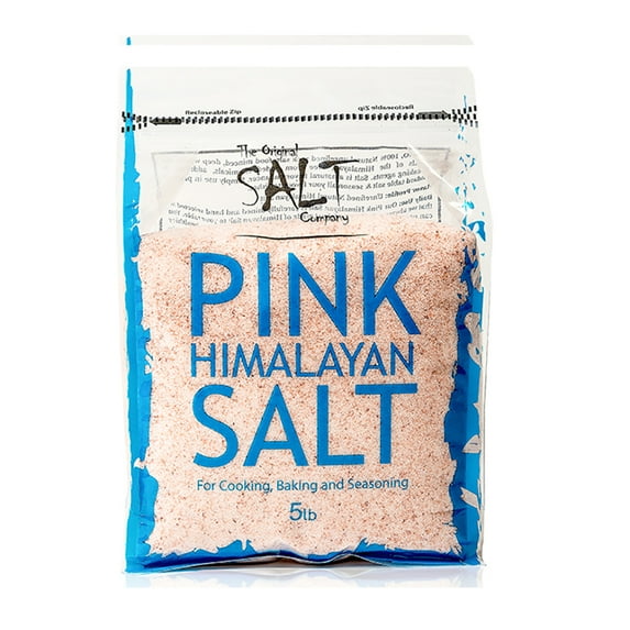The Original Salt Company Fine Pink Himalayan Cooking Season Salt, 5 Pound Bag