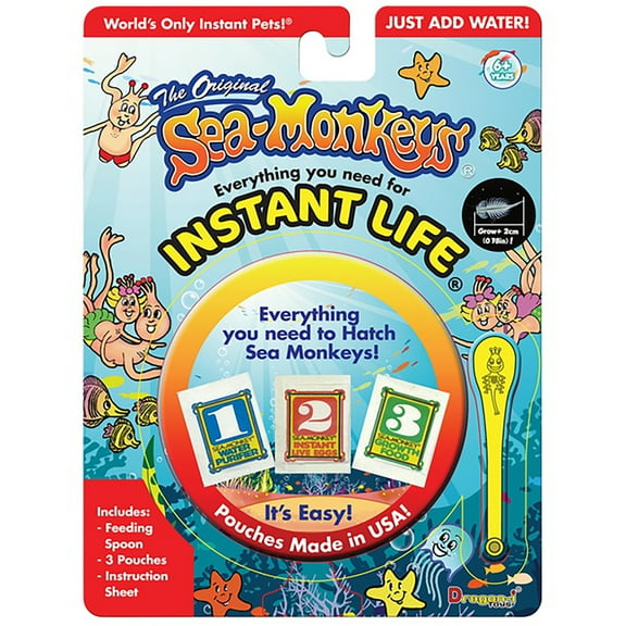 The Original Sea-Monkeys Instant Life Kit - Everything You Need to Hatch Sea Monkeys!