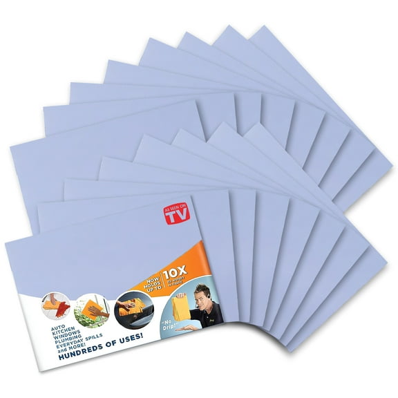 The Original Shamwow, Super Absorbent, Multi Purpose Cleaning Chamois Towel Cloth, 16 Pack, Blue