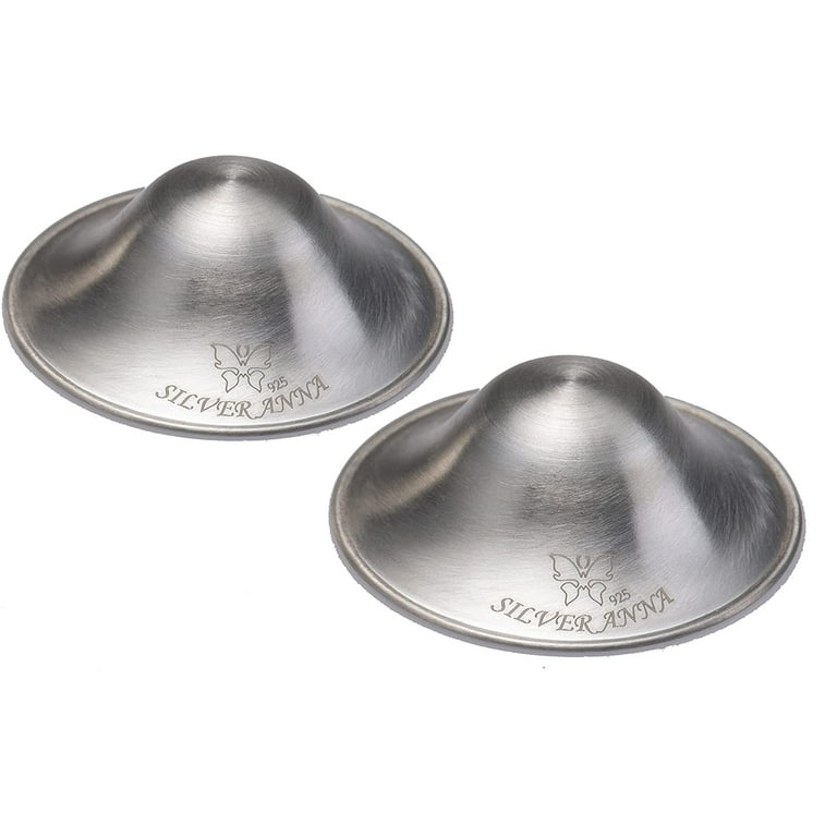 The Original Silver Nursing Cups - Nipple Shields for Nursing Newborn -  Newborn Essentials Must Haves - Soothe and Protect Your Nursing Nipples -  925 Silver - Nursing Pads - Nursing Breast Pads 