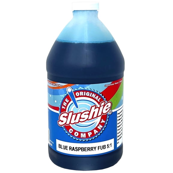 The Original Slushie Company, Blue Raspberry Uncarbonated Syrup, 64 Fluid Ounce Bottle