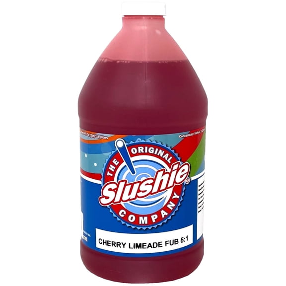 The Original Slushie Company, Cherry Limeade Uncarbonated Syrup, 64 Fluid Ounce Bottle