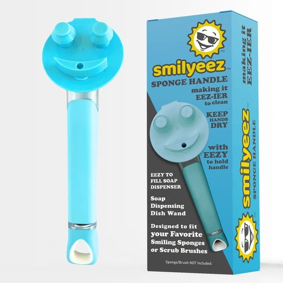 The Original Smiling Handle with Soap Dispensing for use with the SCRUB DADDY (Reg. TM) Sponge & Smilyeez Scrub Moji & DUO Moji Sponges