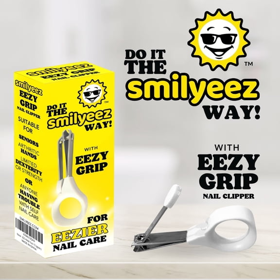 The Original Smilyeez EEZY Grip Nail Clipper EEZY to HOLD Hard to Drop