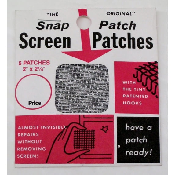 Screen Patch Snap Patch, Aluminum Screen Repair, 2x2 Inch, Invisible ...