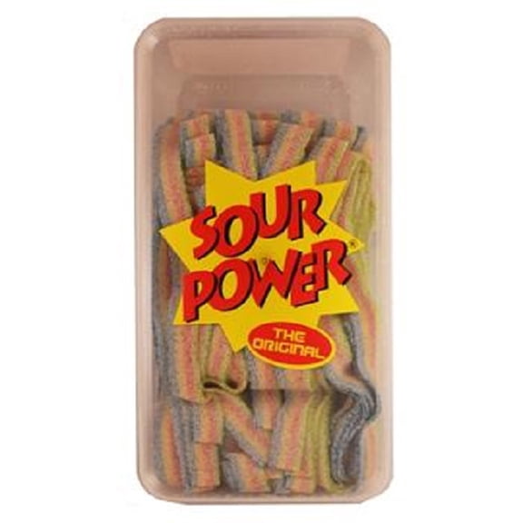 The Original Sour Power Quattro Multi-flavored Peelable Candy Belts: 150 Pieces