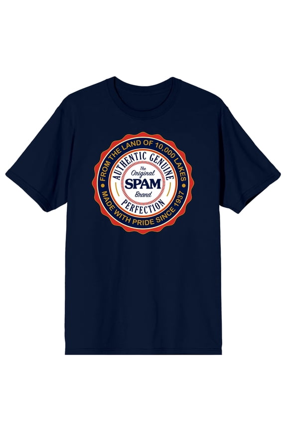 The Original Spam Logo Genuine Perfection Men's Black T-Shirt-3XL