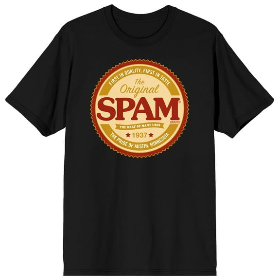 The Original Spam Logo The meat of many uses Men's Black T-Shirt-Small