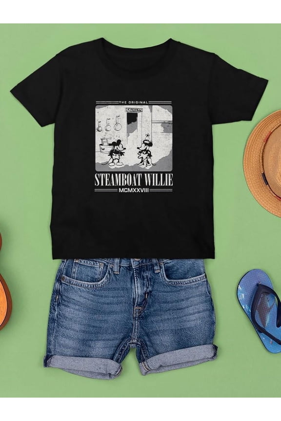 The Original Steamboat Willie T-shirt Unisex's -SmartPrintsInk Designs
