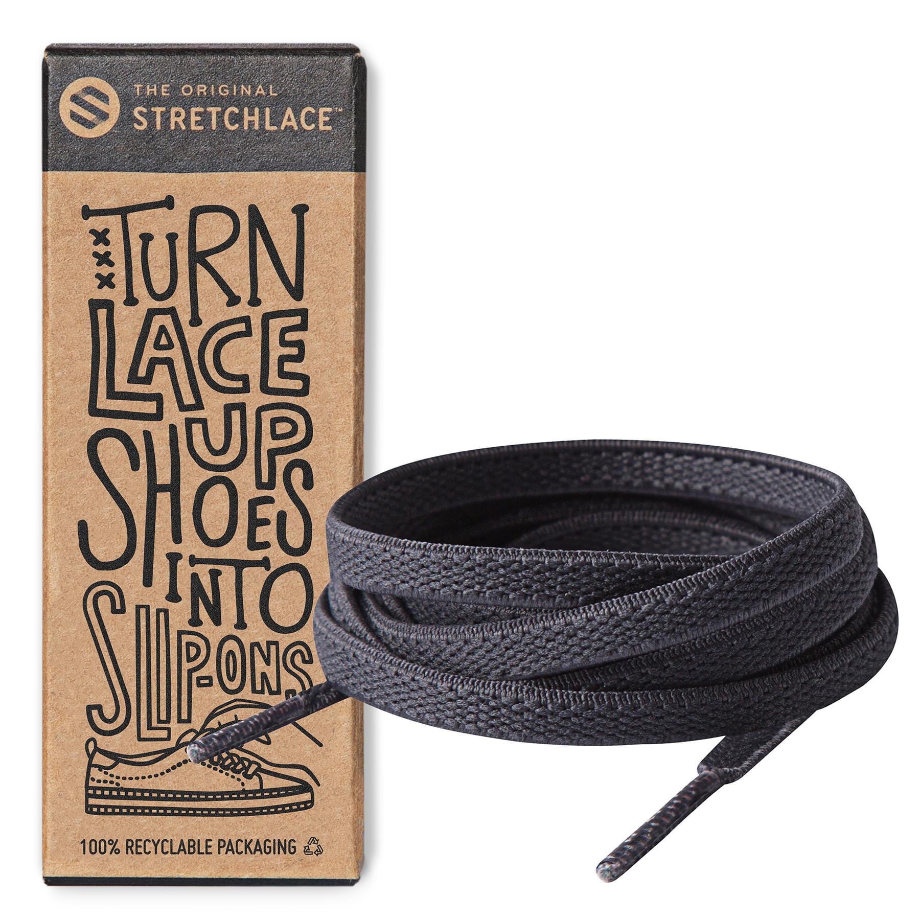 The Original Stretchlace Elastic Shoe Laces Flat Stretch