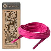The Original Stretchlace | Elastic Shoe Laces | Flat Stretch Shoelaces | Neon Pink, 40 in (101 cm)