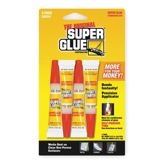The Original Super Glue, 0.07oz/2g 4pk