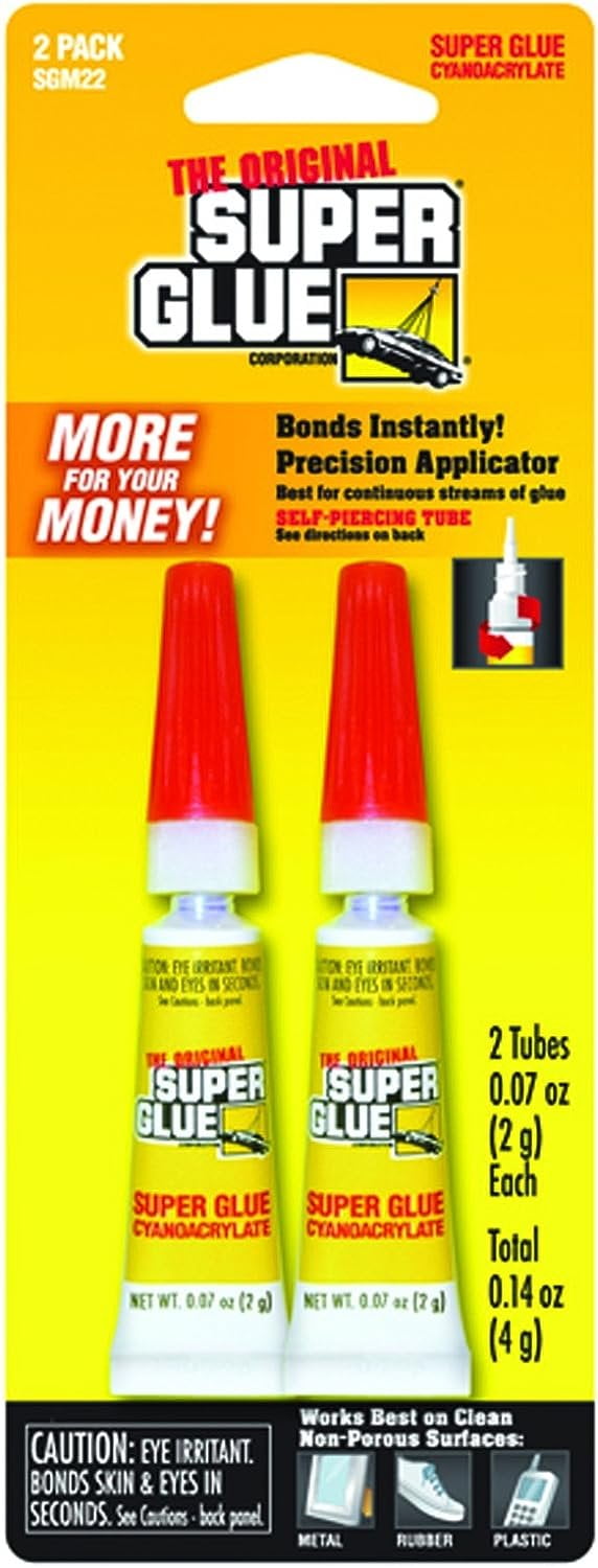The Original Super Glue High Strength Cyanoacrylate Instant Bond Adhesive 2 gm