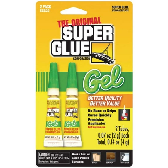 The Original Superglue Sgg22-12 Thick-gel Super Glue Tube (double Pack)