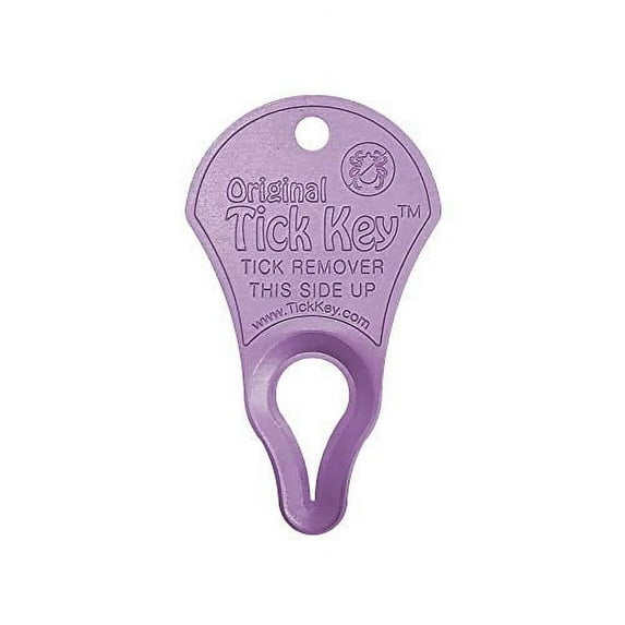 The Original Tick Key -Tick Removal Device - Portable, Safe and Highly Effective Tick Removal Tool (Magenta)