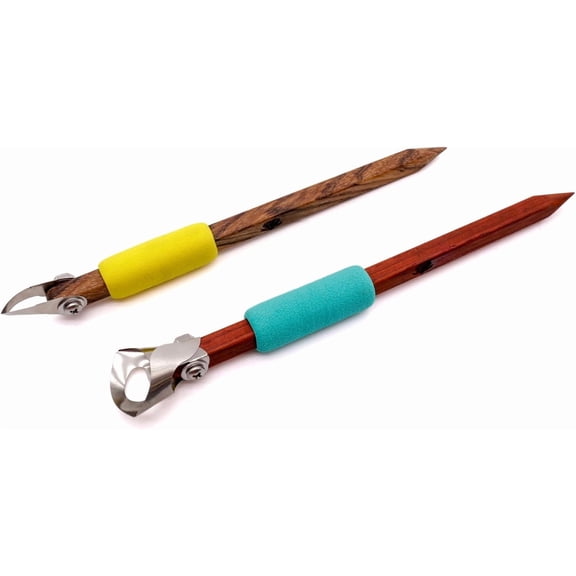 The Original Tools: 2-Pack Pottery Carving Tool Set P1 & X2, Clay Sculpting, Ceramic Trimming, Sgraffito, Fluting