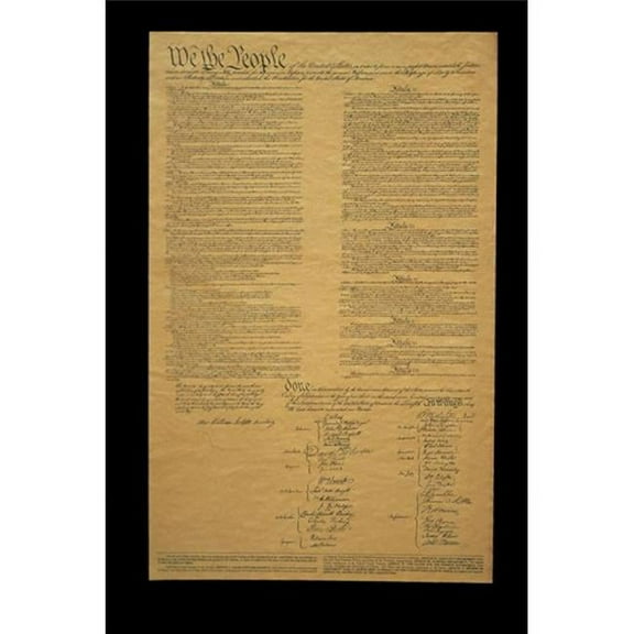 The Original United States Constitution Poster Print (36 x 24)