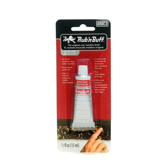 The Original Wax Metallic Finish silver leaf (pack of 3)