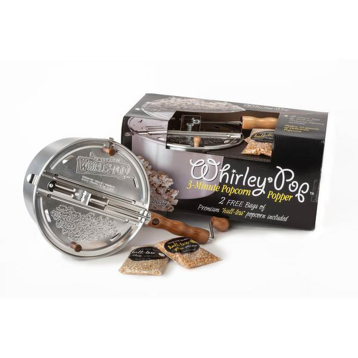 The Original WhirleyPop Timeless Popcorn Gift Set Hullless Popcorn
