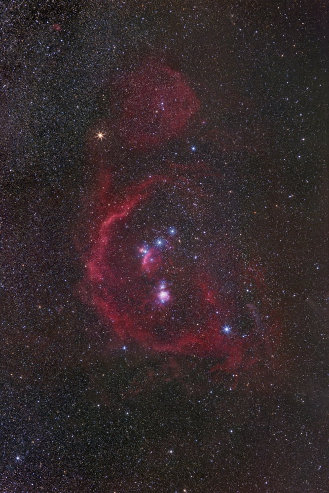 The Orion Constellation Canvas Art - Robert GendlerStocktrek Images (12 x 17)