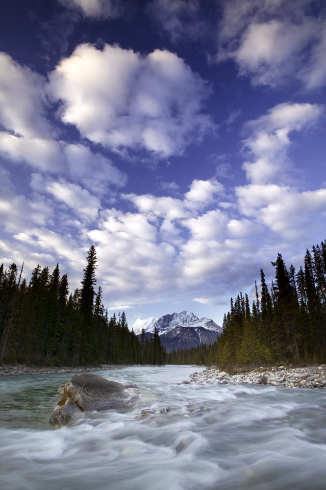 The Ottertail Range And Kicking Horse River Yoho National Park British Columbia Canada Canvas Art - Darwin Wiggett Design Pics (11 x 17)