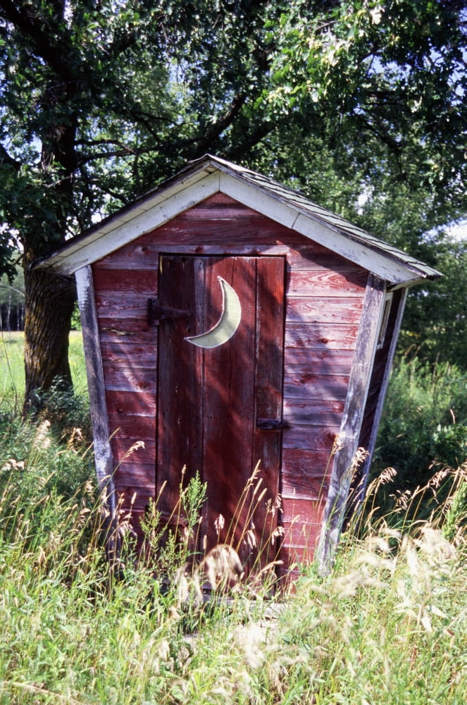 The Outhouse Canvas Art - Doug Ohman (18 x 28)