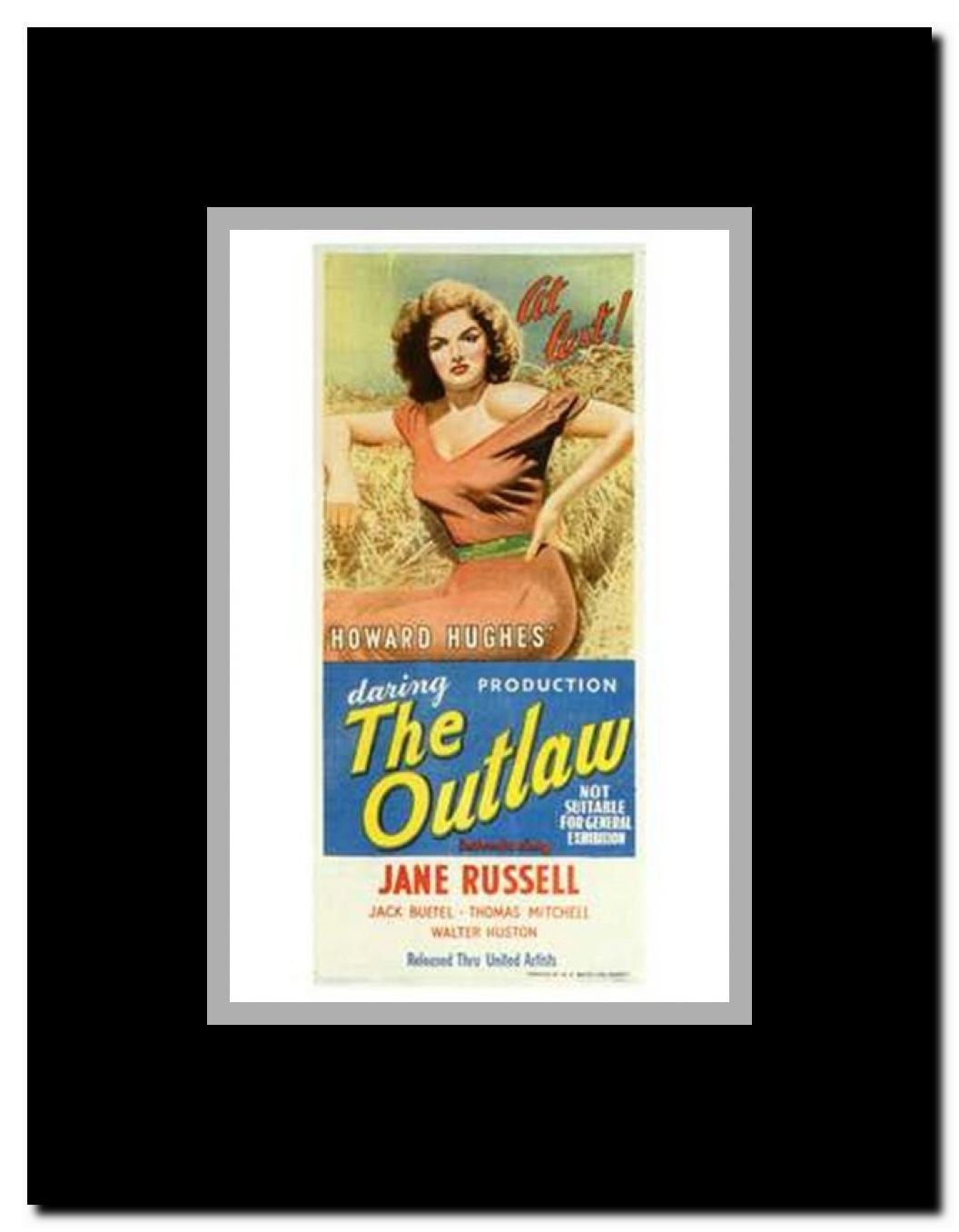 The Outlaw Framed Movie Poster
