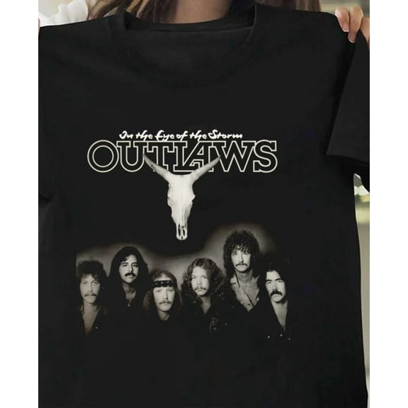 The Outlaws Black Cotton Unisex All size S-345XL Shirt UH99
