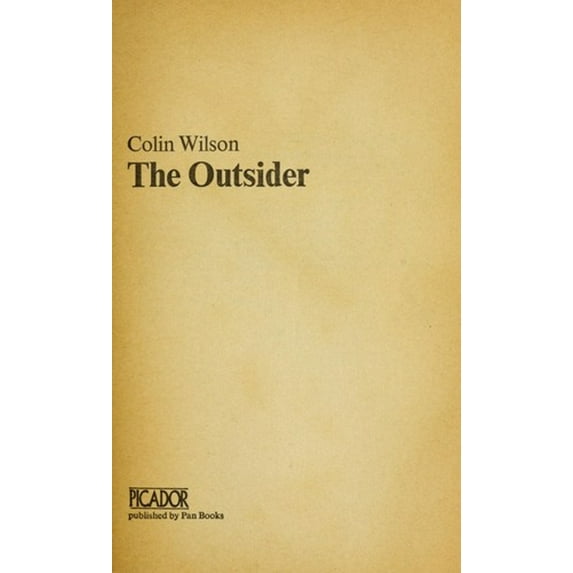 Pre-Owned The Outsider (Paperback) 0330253913 9780330253918