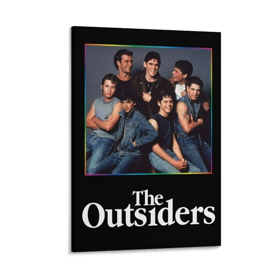 The Outsiders Movie Poster Ralph Macchio Canvas Art Poster and Wall Art Picture Print Modern Family bedroom Decor Posters 12x18inch(30x45cm)