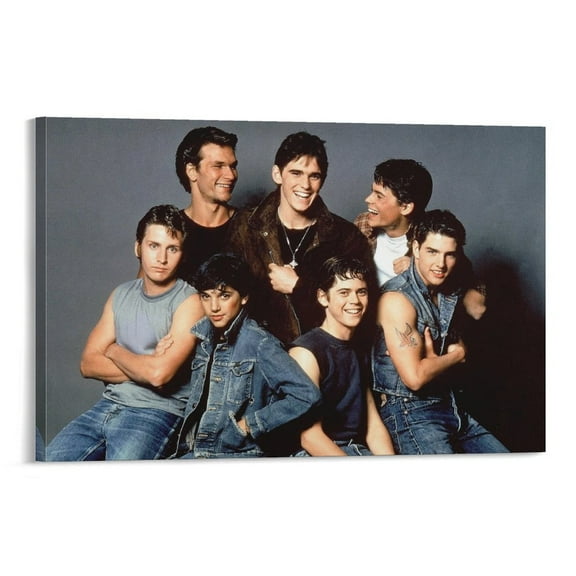 The Outsiders Poster Vintage Gangster Crime Movie Posters Canvas Wall Art Poster Decorative Bedroom Modern Home Print Picture Artworks Posters 08x12inch(20x30cm)