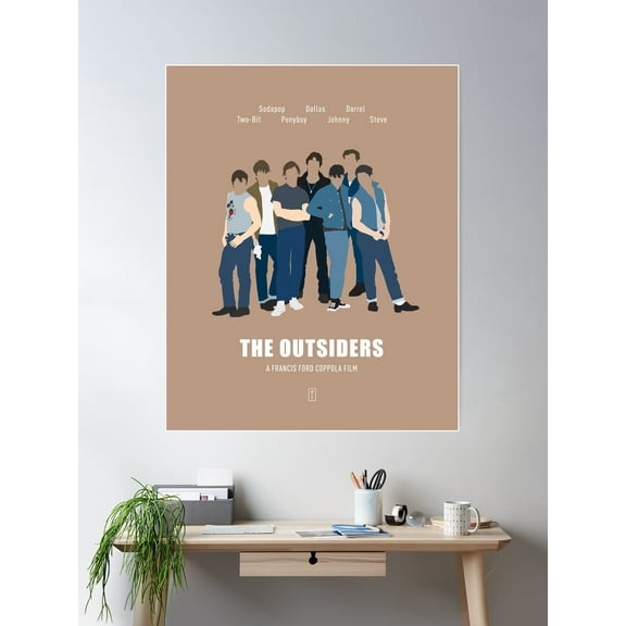 The Outsiders Poster Wall Art, Modern Wall Decor For Living Room Bedroom, 16x24 UNFRAMED
