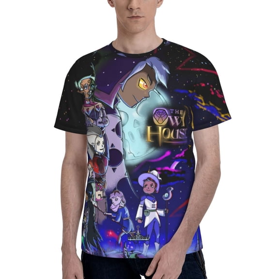 The Owl House Men's T Shirt Summer Casual Fashion Unisex Short Sleeve Graphic Crew Neck Tees Tops