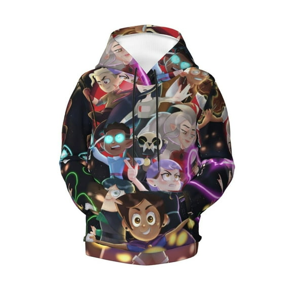 The Owl House Teen Boys Girls Hoodies 3D Printed Hooded Sweatshirts for Kids Long Sleeve Casual Unisex Pullovers with Pockets