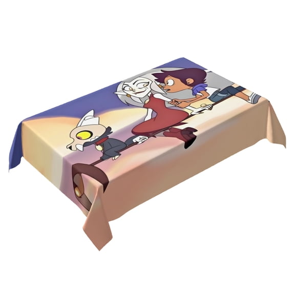 The Owl House Themed Square Tablecloth 54 * 72 Inches Durable Stylish