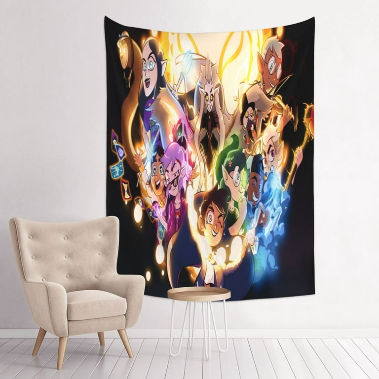 The Owl House Wall Tapestry Anime Poster For Bedroom Aesthetics Funny Room Decor Flag Wall Hanging For Teen Girls Men Dorm Living Room 60x40in Walmart