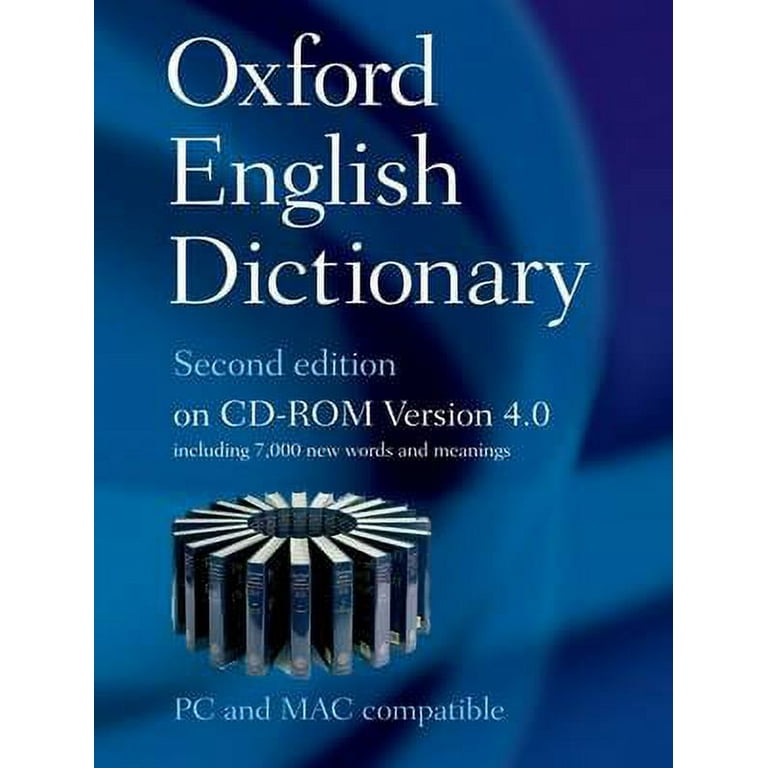 The Oxford English Dictionary Second Edition on CD-ROM Version 4.0 