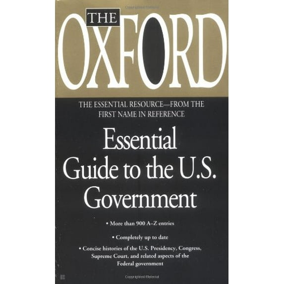 Pre-Owned The Oxford Essential Guide to the U.S. Government: 5 (Mass Market Paperback) 0425176150 9780425176153