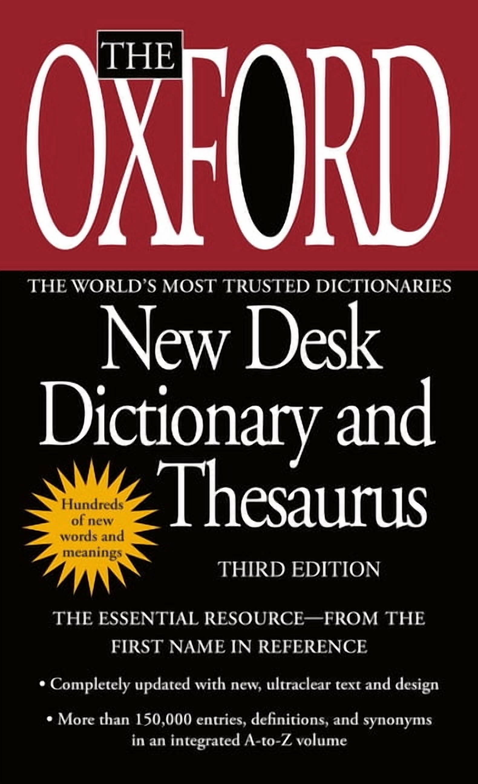 OXFORD UNIVERSITY PRESS The Oxford New Desk Dictionary and Thesaurus, (Paperback)