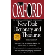 The Oxford New Desk Dictionary and Thesaurus, Paperback