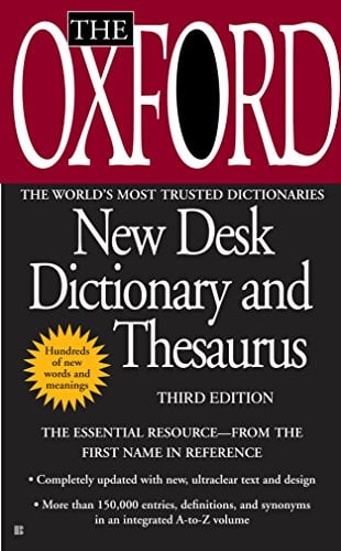 Pre-Owned The Oxford New Desk Dictionary and Thesaurus: Third Edition Paperback University Press