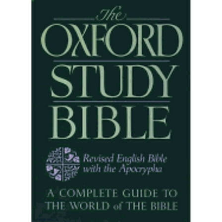 Pre-Owned The Oxford Study Bible: Revised English Bible with Apocrypha (Hardcover) 9780195290011