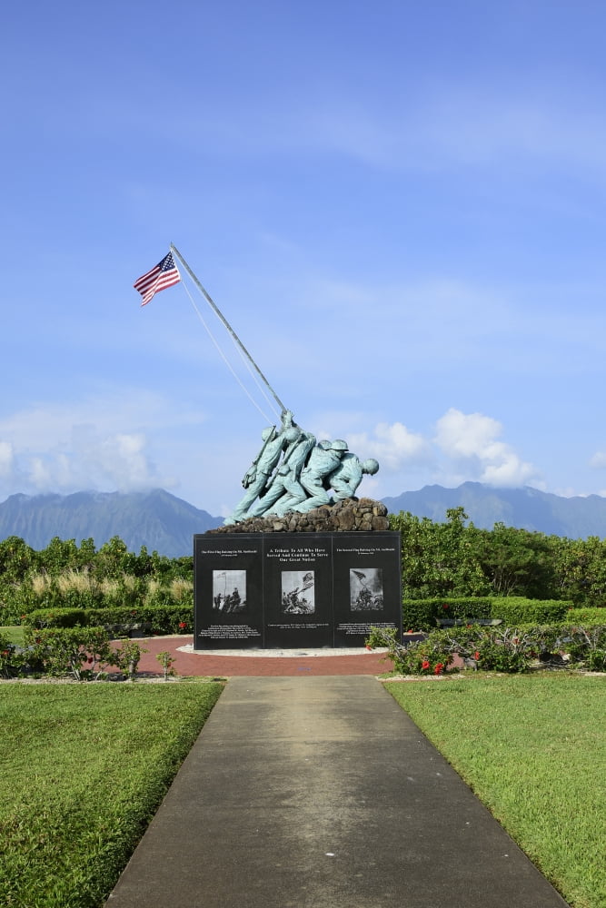 The Pacific War Memorial on Marine Corps Base Hawaii Canvas Art - Ryan RossottoStocktrek Images (12 x 18)